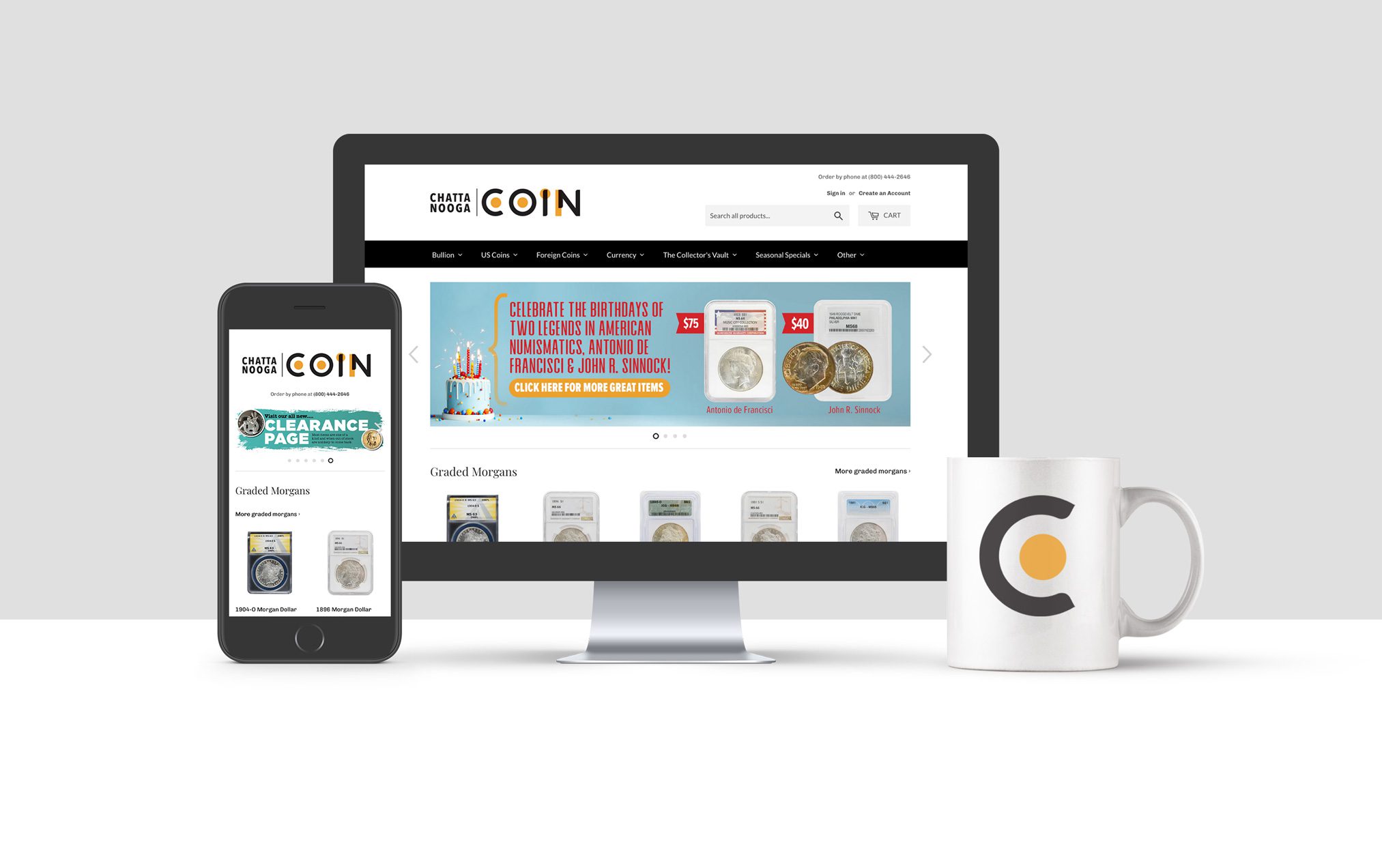 Chattanooga Coin Website Design